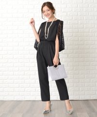 Lace Ladies/レースレディース Lace Ladies レースケープ袖セットアップ・パンツドレス/502942069