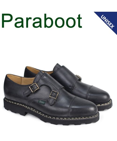 パラブーツ Paraboot ウィリアム William シューズ ダブルモンクシューズ メンズ レディース ブラック パラブーツ Paraboot D Fashion