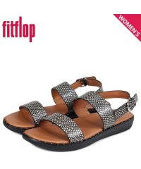 fitflop/FitFlop フィットフロップ サンダル ストラップサンダル バーラ レディース パイソン ヘビ柄 BARRA ART DENIM ブラウン R92/503016420