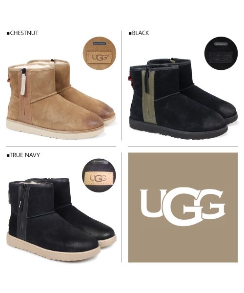 Ugg アグ クラシック ミニ ムートンブーツ メンズ Mens Classic Mini Zip Waterproof シープスキン スエード アグ Ugg D Fashion Ugg アグ クラシック ミニ ムートンブーツ メンズ Mens Classic Mini Zip Waterproof シープスキン スエード アグ Ugg D Fashion