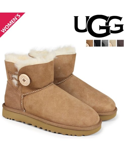 Ugg アグ ムートンブーツ ベイリーボタン 2 ミニ レディース Womens Mini Bailey Button Ii 3352 アグ Ugg D Fashion