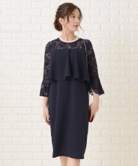 Lace Ladies/花柄レース袖 コクーンドレス/502942072