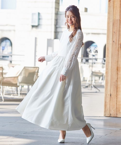 Kaene バックパールデザインロングウェディングドレス フォルムフォルマ Form Forma D Fashion Kaene バックパールデザインロングウェディングドレス フォルムフォルマ Form Forma D Fashion