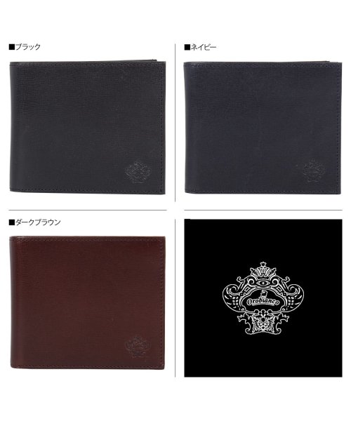 オロビアンコ Orobianco 財布 二つ折り メンズ 本革 Bi Fold Wallet ブラック ネイビー ダーク ブラウン 黒 Ors オロビアンコ Orobianco D Fashion