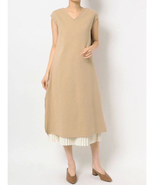 セール 2wayファスナープリーツノースリーブワンピース コトリカ Cotorica D Fashion