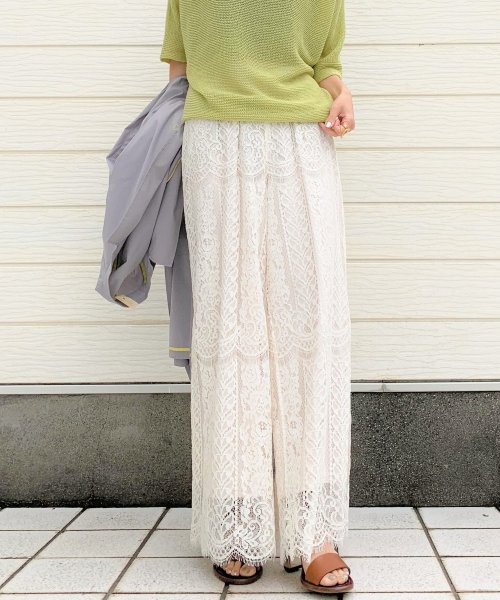 セール 10 Off スカラレースワイドパンツ キュー Q D Fashion