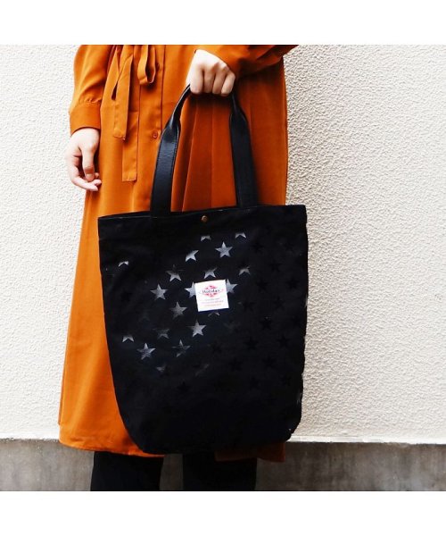セール バッグ トートバッグ レディース メンズ 星柄 キャンバス 帆布 サイズ コースター付き Holidaya M ホリデーエーエム Holiday A M D Fashion