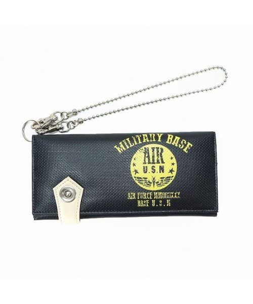 セール 財布 長財布 ミリタリー ターポリン テント生地 ウォレットチェーン付き ステンシル メンズ キーズ Keys キーズ Keys D Fashion セール 財布 長財布 ミリタリー ターポリン テント生地 ウォレットチェーン付き ステンシル メンズ キーズ Keys キーズ Keys D Fashion