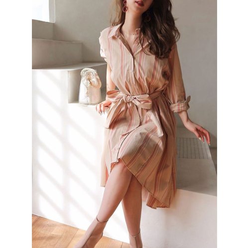 セール 50 Off ウエストリボンシャツワンピース ロイヤルパーティー Royal Party D Fashion