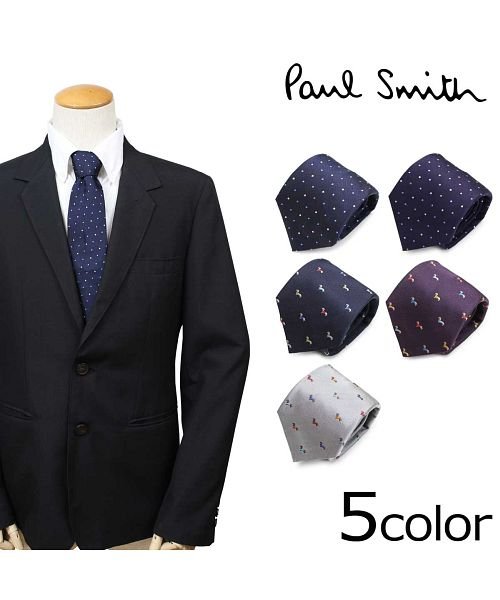 ポールスミス Paul Smith ネクタイ シルク メンズ イタリア製 ビジネス 結婚式 ギフト ポールスミス Paulsmith D Fashion