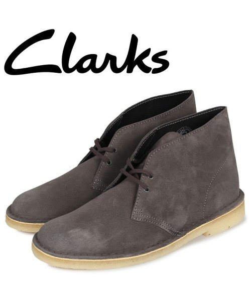 セール クラークス Clarks デザートブーツ メンズ Desert Boot ダーク グレー 26144232 503015911 クラークス Clarks D Fashion