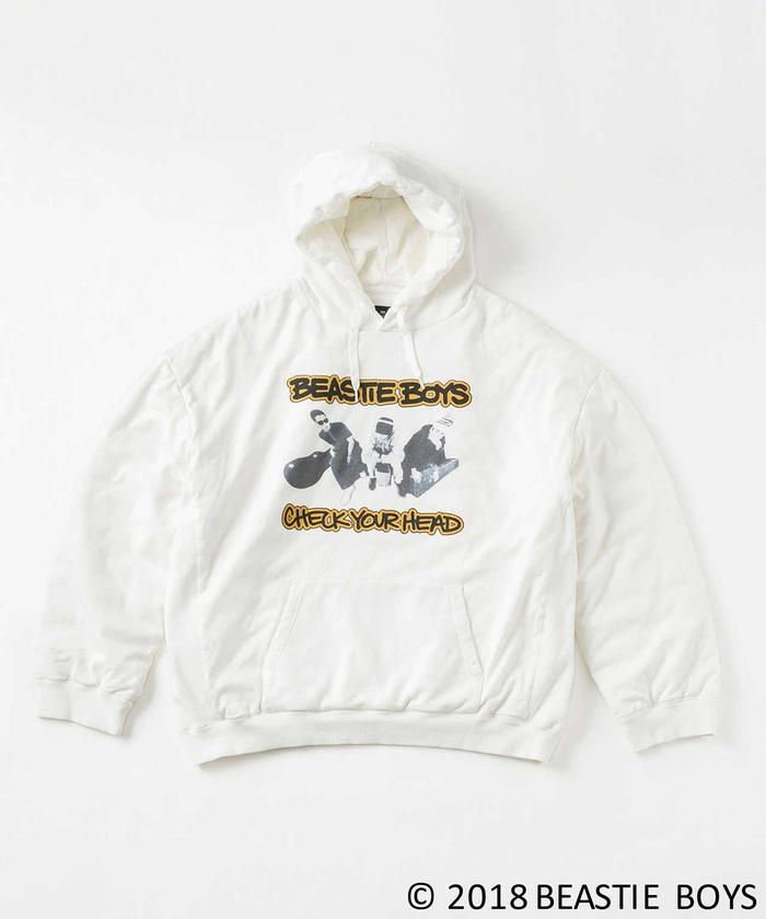 BEASTIE BOYS ナノユニバース 西川ダウン コラボ パーカー ブラック BEASTIE BOYS ナノユニバース 西川ダウン コラボ パーカー ブラック