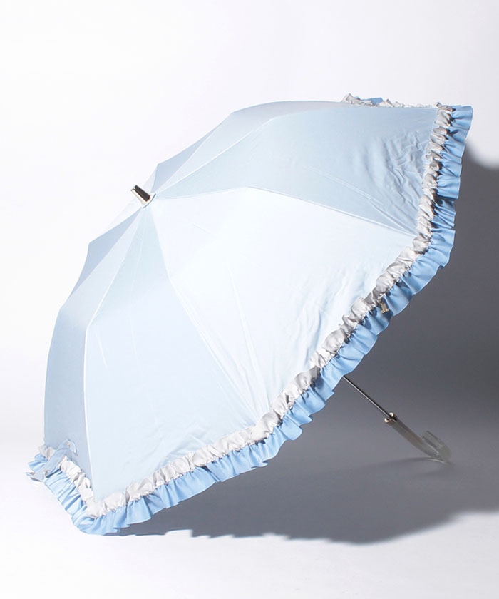 ランバンオンブルー　グログランフリル　晴雨兼用傘