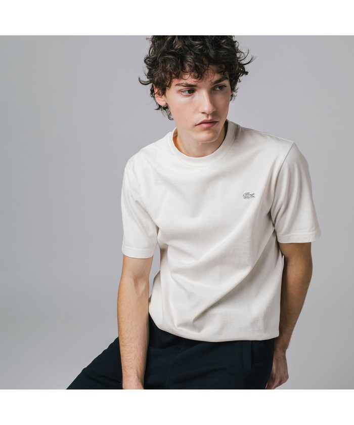 タグ付新品　LACOSTE ラコステ　定番ポロシャツ　サイズ40 クーポン】ラコステ LACOSTE ボディーサイズピグメントTシャツ