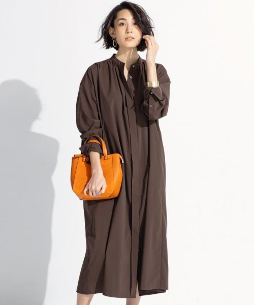 セール Very4月号掲載 Veryコラボ Ars タフタ シャツワンピース 23区 大きいサイズ Nijyusanku Large Size D Fashion