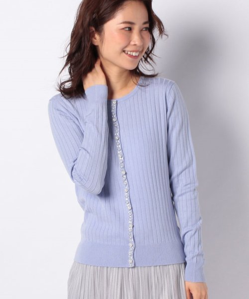 セール 襟ビジュー付きカーディガン エイミーパール バイ パウダーシュガー Eimy Peal By Powder Sugar D Fashion