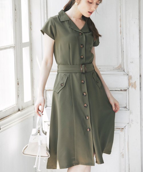 ベルト付きトレンチ風ワンピース トッコクローゼット Tocco Closet D Fashion ベルト付きトレンチ風ワンピース トッコクローゼット Tocco Closet D Fashion