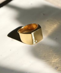 MAISON mou/【YArKA/ヤーカ】rectangle plain ring[reck]/プレーン四角リング[レック]/503051740