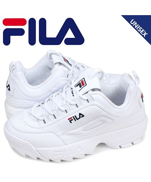 FILA フィラ ディスラプター2 スニーカー メンズ レディース DISRUPTOR 2 ホワイト 白 FS1HTB1071X(503016373)  | フィラ(FILA) - d fashion
