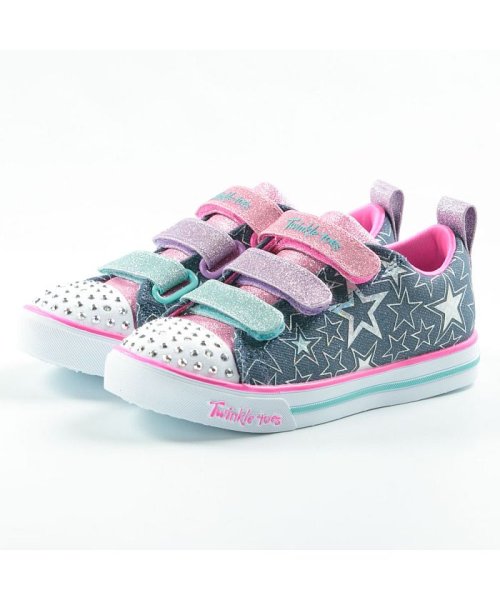 SKECHERS（スケッチャーズ）の「SKECHERSE/スケッチャーズ/light sneakers/光るスニーカー/kids sneakers/ キッズスニーカー/90563L-NVOR/erupters iii - derlo（スニーカー）」 - WEAR