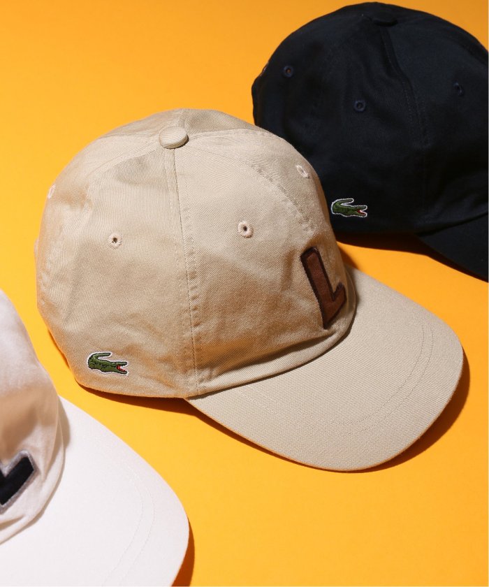yellow lacoste cap