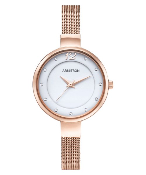 セール Armitron 腕時計 レディース アナログ メッシュブレスレットウォッチ スワロフスキーアクセント Armitron Newyork Armitron Newyork D Fashion