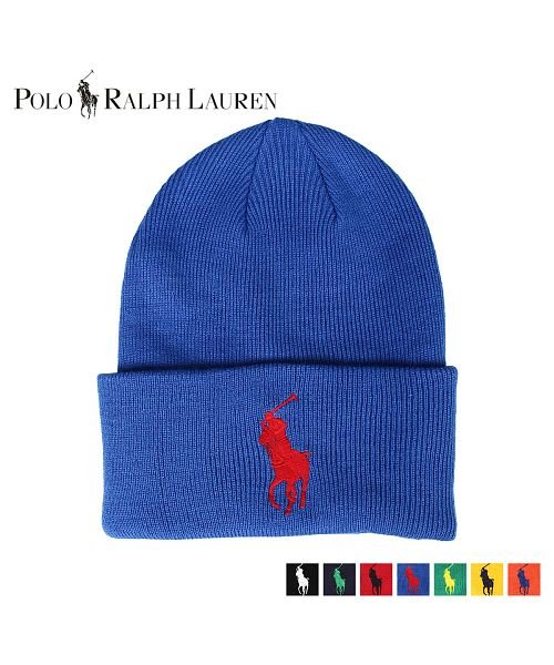 ポロ ラルフローレン POLO RALPH LAUREN ニット帽 ニットキャップ ビーニー メンズ KNIT CAP ブラック ネイビー レッド  ブルー グリ(503017607) | ラルフローレン(RALPHLAUREN) - d fashion