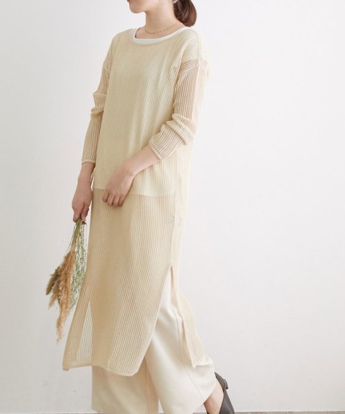 セール Web限定 透かし編みニットワンピース ロペピクニック Rope Picnic D Fashion