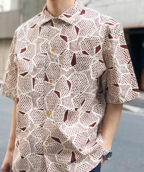 セール 40 Off Kabel カベル 京友禅プリント半袖シャツ Kl03 01 1114vcp ノーリーズグッドマン Nolley S Goodman D Fashion