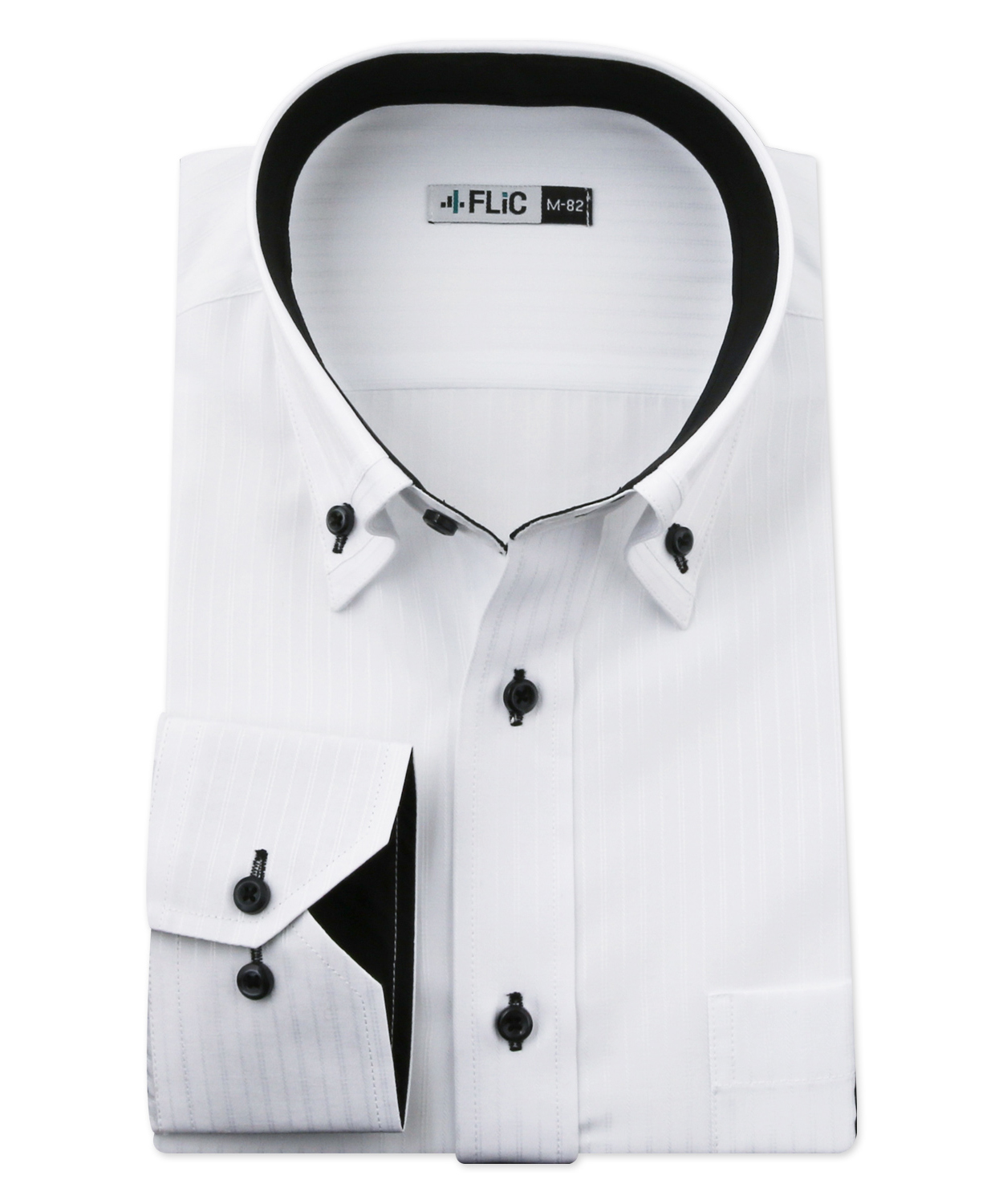 ワイシャツ メンズ デザイン ボタンダウン 長袖 形態安定 シャツ