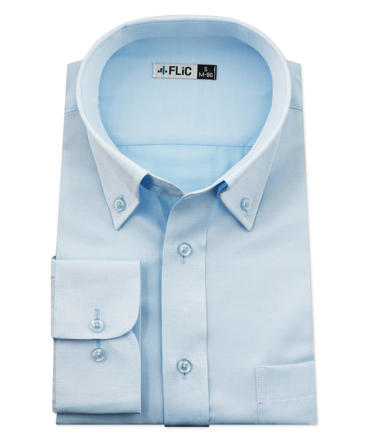 ワイシャツ メンズ ボタンダウン 長袖 形態安定 シャツ ドレスシャツ ビジネス ノーマル スリム yシャツ カッターシャツ 定番 ストライプ ドビー  織柄 お(503079234) | フリック(FLiC) - d fashion