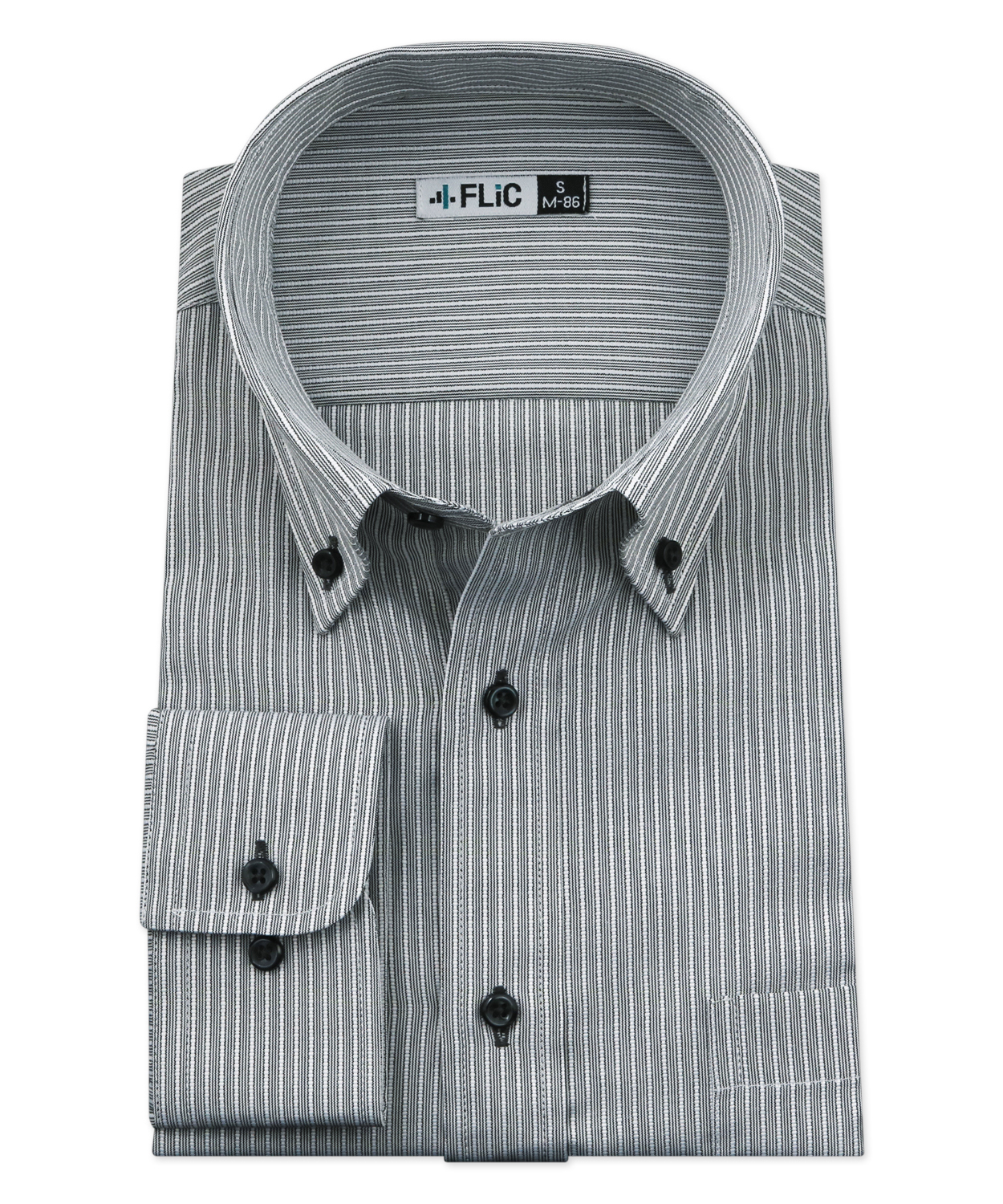 ワイシャツ メンズ ボタンダウン 長袖 形態安定 シャツ ドレスシャツ ビジネス ノーマル スリム yシャツ カッターシャツ 定番 ストライプ ドビー  織柄 お(503079238) | フリック(FLiC) - d fashion
