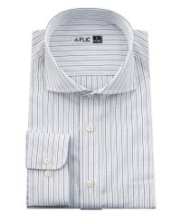 FLiC/ワイシャツ メンズ ホリゾンタル ワイド 長袖 形態安定 シャツ ドレスシャツ ビジネス ノーマル スリム yシャツ カッターシャツ 定番 ストライプ ドビー /503079240