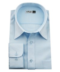 FLiC/ワイシャツ メンズ レギュラーカラー 長袖 形態安定 シャツ ドレスシャツ ビジネス ノーマル スリム yシャツ カッターシャツ 定番 ストライプ ドビー 織柄/503079242