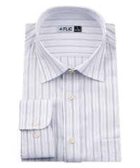 FLiC/ワイシャツ メンズ ショートワイド ワイド 長袖 形態安定 シャツ ドレスシャツ ビジネス ノーマル スリム yシャツ カッターシャツ 定番 ストライプ ドビー/503079247