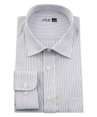 FLiC/ワイシャツ メンズ ショートワイド ワイド 長袖 形態安定 シャツ ドレスシャツ ビジネス ノーマル スリム yシャツ カッターシャツ 定番 ストライプ ドビー/503079249