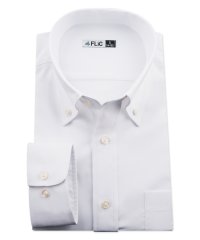 FLiC/ワイシャツ ノーアイロン ドライ ストレッチワイシャツ メンズ 長袖 形態安定 吸水速乾 織柄 ボタンダウン/503079700