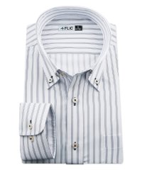 FLiC/ワイシャツ ノーアイロン ドライ ストレッチワイシャツ メンズ 長袖 形態安定 吸水速乾 織柄 ボタンダウン/503079702