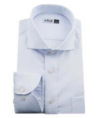 FLiC/ワイシャツ ノーアイロン ドライ ストレッチワイシャツ メンズ 長袖 形態安定 吸水速乾 織柄 ホリゾンタル/503079705