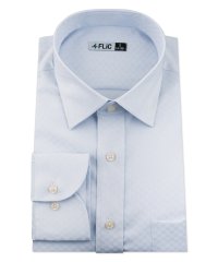 FLiC/ワイシャツ ノーアイロン ドライ ストレッチワイシャツ メンズ 長袖 形態安定 吸水速乾 織柄 ショートワイド/503079713