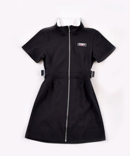 セール ハイネック ジップ メッシュ スポーティー ワンピース 130cm 160cm ジディー Ziddy D Fashion