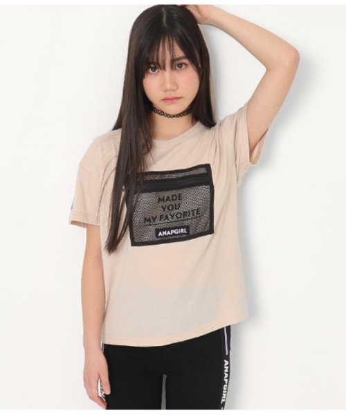 セール メッシュポケット付tシャツ アナップガール Anap Girl D Fashion セール メッシュポケット付tシャツ アナップガール Anap Girl D Fashion