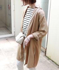 and　Me.../アンドミー andme スキッパー長袖シャツワンピース/503093756