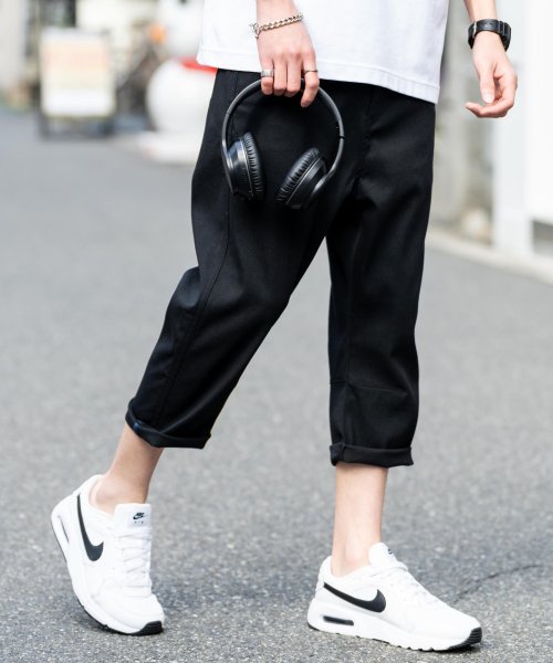 クロップドパンツ メンズ ライトオンス ストレッチデニム サルエルパンツ テーパード ボトム アンクルパンツ スーパーストレッチ カラーデニム ハーフ パンツ R ロッキーモンロー Rocky Monroe D Fashion クロップドパンツ メンズ ライトオンス ストレッチデニム サルエルパンツ テーパード ボトム アンクルパンツ スーパーストレッチ カラーデニム ハーフ パンツ R ロッキーモンロー Rocky Monroe D Fashion