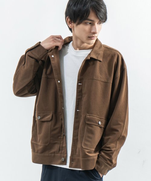 セール Gジャン ジャケット メンズ レディース ライトアウター ショート丈 シャツ 無地 コーデュロイ ビッグシルエット オーバーサイズ ボックス シンプル ストリー ロッキーモンロー Rocky Monroe D Fashion