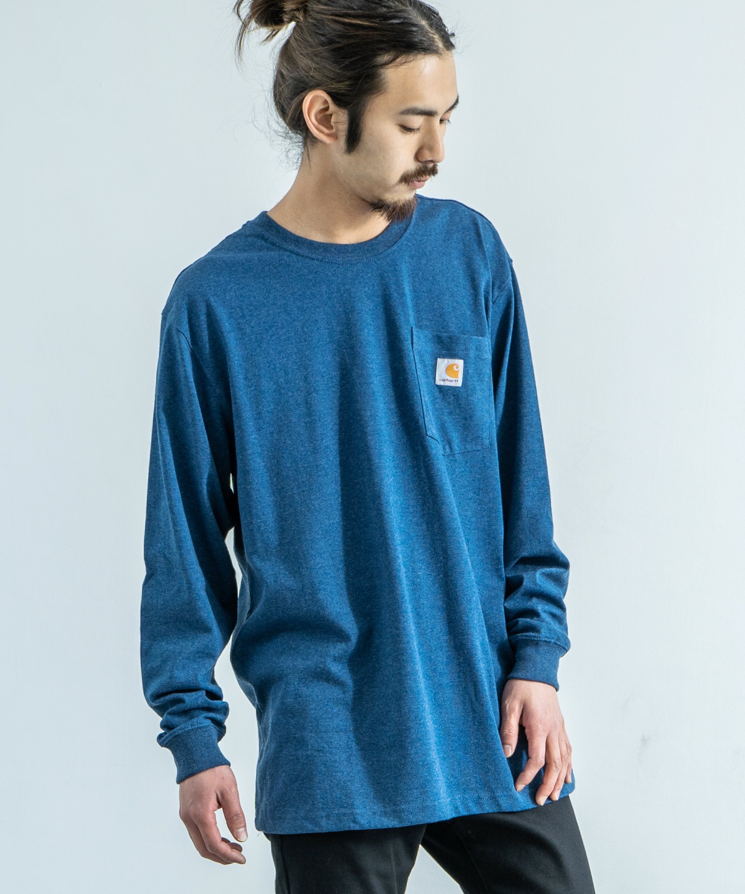 CARHARTT カーハート Tシャツ 長袖 メンズ ロンT 無地 ポケット ワーク