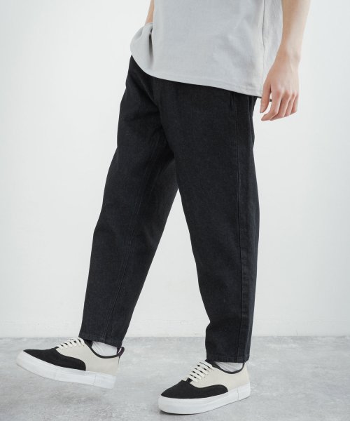 セール25 Off ワイドパンツ メンズ バギーパンツ デニム バルーン テーパード インディゴ 10oz 大きい ゆるパン ゆったり 無地 シンプル カジュアル ジーパン ジーン ロッキーモンロー Rocky Monroe D Fashion