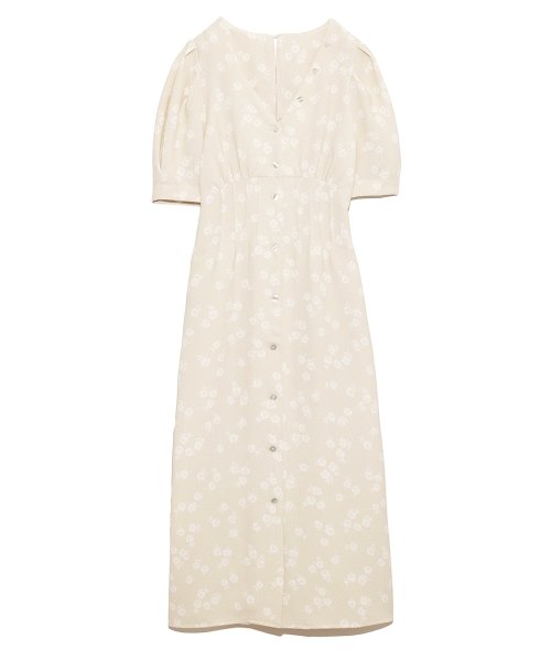 フラワーパターンタイトワンピース スナイデル Snidel D Fashion