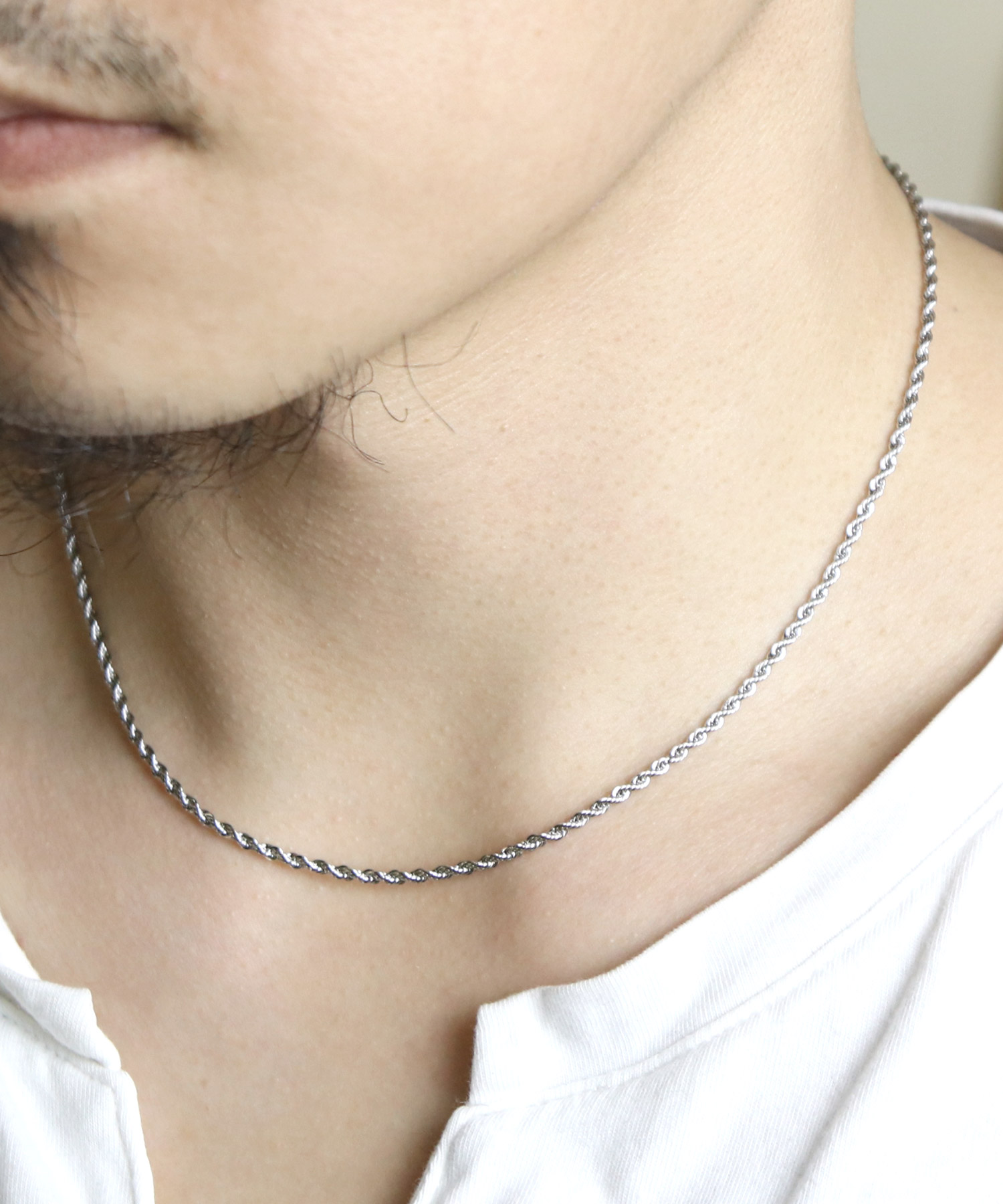 ego na gh?i/エゴナハイ】stainless necklacce twist chain