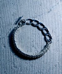 MAISON mou/【YArKA/ヤーカ】silver925 circle parts+flat chain mix bracelet [gop]/ミックスパーツブレスレット　シル/503051825